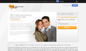 Meet Mexican Singles Homepage Image